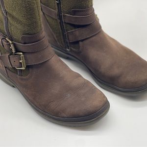 UGG Simmens Waterproof Leather Wool Ankle Boots Womens 7.5  Brown 1005269